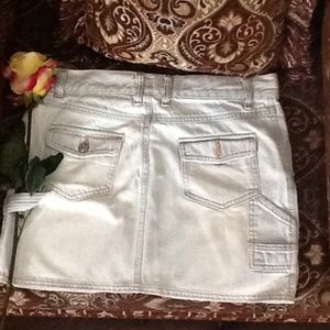 Stoned washed skirt